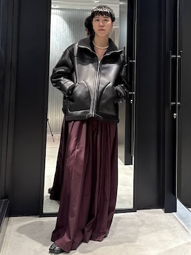 「HARE（ハレ）のアイテム（ブルゾン）」を使った、taigawedさん（メンズ・174cm）の秋コーディネート