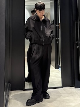 「HARE（ハレ）のアイテム（ブルゾン）」を使った、taigawedさん（メンズ・174cm）の秋コーディネート