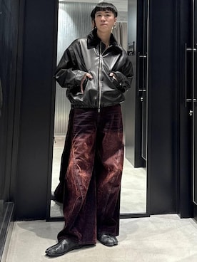 「HARE（ハレ）のアイテム（ブルゾン）」を使った、taigawedさん（メンズ・174cm）の秋コーディネート