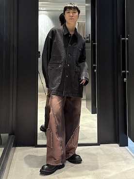 「アイテム（カバーオール）」を使った、taigawedさん（メンズ・174cm）の秋コーディネート