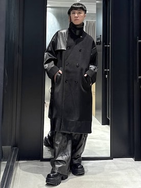 「アイテム（トレンチコート）」を使った、taigawedさん（メンズ・174cm）の秋コーディネート