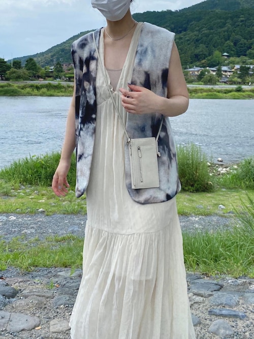 6（ロク）の「＜6(ROKU)＞DYE KNIT VEST/ベスト（ベスト）」 - WEAR