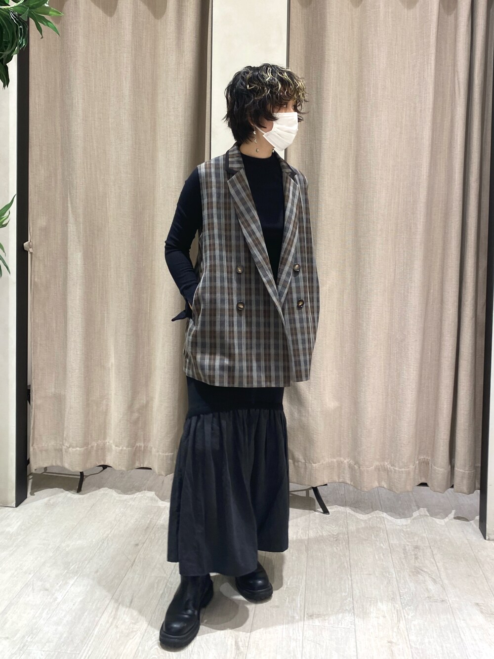 CAPRICIEUX LEMAGE チェック柄ジャケット CAPRICIEUX LE'MAGE（カプリシューレマージュ）の「チェック