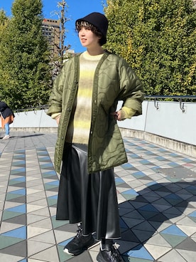 「シャギー」｜「アイテム（ブルゾン）」を使った、ao_lemageさん（レディース・163cm）の秋コーディネート