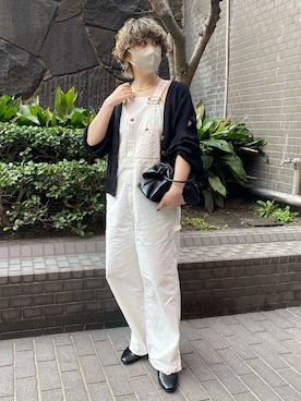 「CAPRICIEUX LE'MAGE（カプリシューレマージュ）のアイテム（オールインワン・サロペット）」を使った、ao_lemageさん（レディース・165cm）の春コーディネート