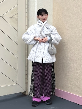「Acne Studios（アクネストゥディオズ）のアイテム」を使った、ミキさん（レディース・164cm）の冬コーディネート