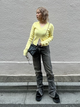 國岡朋実さん（レディース・156cm）の春コーディネート