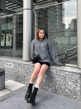 國岡朋実さん（レディース・156cm）の冬コーディネート