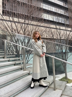 國岡朋実さん(レディース・156cm)の冬コーディネート