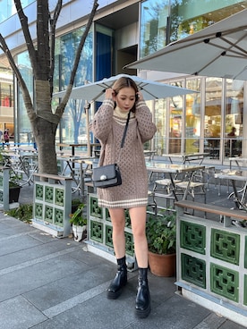 國岡朋実さん(レディース・156cm)の秋コーディネート