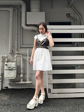 國岡朋実さん（レディース・156cm）の春コーディネート