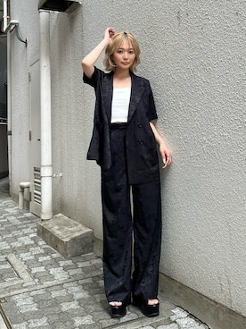 國岡朋実さん(レディース・156cm)の夏コーディネート