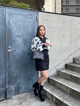 國岡朋実さん（レディース・156cm）の秋コーディネート