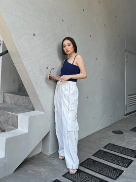 國岡朋実さん（レディース・156cm）の春コーディネート