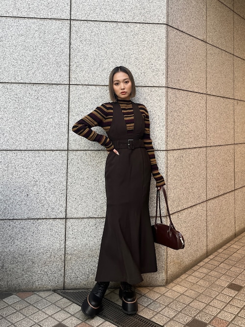 セール】バッククロスマーメイドジャンパースカート（ワンピース