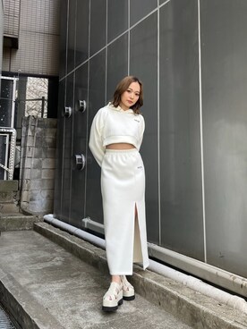 國岡朋実さん(レディース・156cm)の春コーディネート