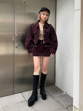 國岡朋実さん(レディース・156cm)の夏コーディネート