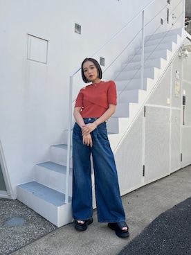 國岡朋実さん（レディース・156cm）の夏コーディネート