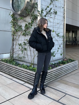 國岡朋実さん（レディース・156cm）の秋コーディネート