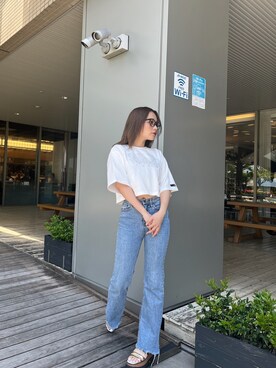國岡朋実さん(レディース・156cm)の春コーディネート