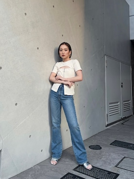 國岡朋実さん（レディース・156cm）の春コーディネート