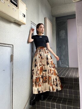 國岡朋実さん（レディース・156cm）の夏コーディネート