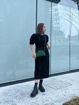 國岡朋実さん（レディース・156cm）の春コーディネート