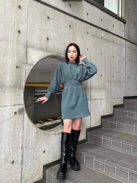 國岡朋実さん(レディース・156cm)の夏コーディネート
