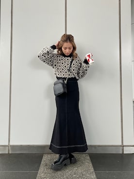 國岡朋実さん（レディース・156cm）の秋コーディネート