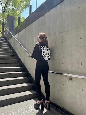 國岡朋実さん(レディース・156cm)の春コーディネート