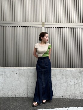 國岡朋実さん（レディース・156cm）の夏コーディネート