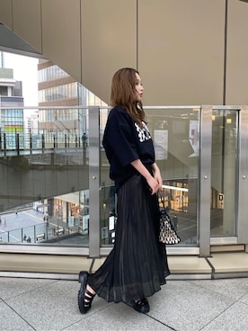 國岡朋実さん（レディース・156cm）の春コーディネート