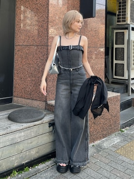 國岡朋実さん(レディース・156cm)の春コーディネート