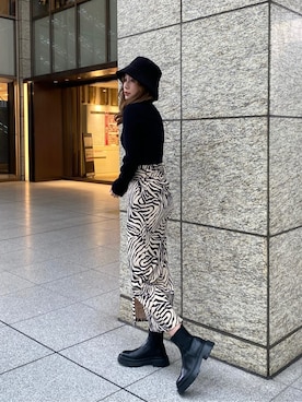 國岡朋実さん(レディース・156cm)の春コーディネート