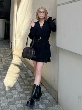 國岡朋実さん（レディース・156cm）の春コーディネート