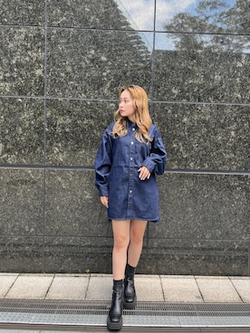 國岡朋実さん（レディース・156cm）の秋コーディネート