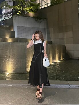 國岡朋実さん（レディース・156cm）の春コーディネート