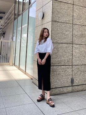 國岡朋実さん（レディース・156cm）の春コーディネート