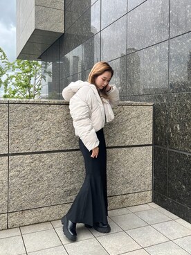 國岡朋実さん(レディース・156cm)の秋コーディネート
