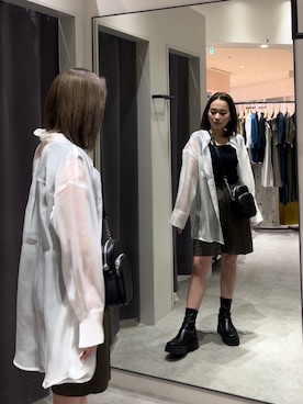 國岡朋実さん(レディース・156cm)の春コーディネート