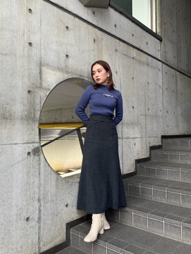 國岡朋実さん（レディース・156cm）の秋コーディネート