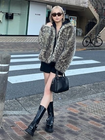 レオパードフェイクファーコート｜ムルーア（MURUA）公式通販｜RUNWAY