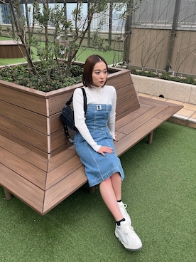 國岡朋実さん(レディース・156cm)の冬コーディネート