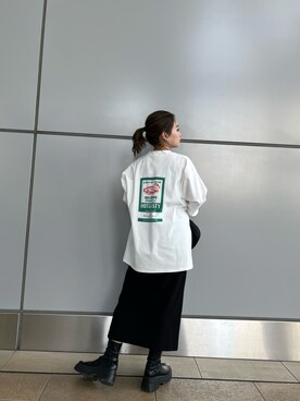 國岡朋実さん（レディース・156cm）の春コーディネート