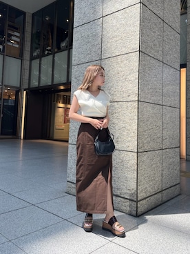 國岡朋実さん（レディース・156cm）の夏コーディネート