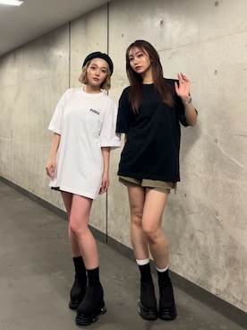 國岡朋実さん（レディース・156cm）の春コーディネート