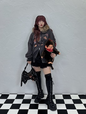 「アイテム（その他雑貨）」を使った、MARIさん（レディース・153cm）の夏コーディネート