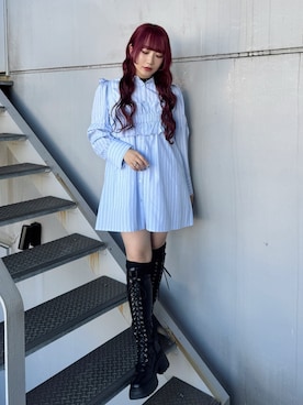 「jouetie（ジュエティ）のアイテム」を使った、MARIさん（骨格ストレート・レディース・153cm）の冬コーディネート