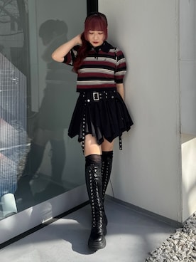 「jouetie（ジュエティ）のアイテム」を使った、MARIさん（骨格ストレート・レディース・153cm）の冬コーディネート