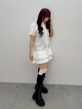 「jouetie（ジュエティ）のアイテム」を使った、MARIさん（骨格ストレート・レディース・153cm）の春コーディネート
